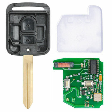 For Nissan Micra Navara Qashqai 2 Button 433MHz ASK ID46 PCF7946A Car Key Fob
